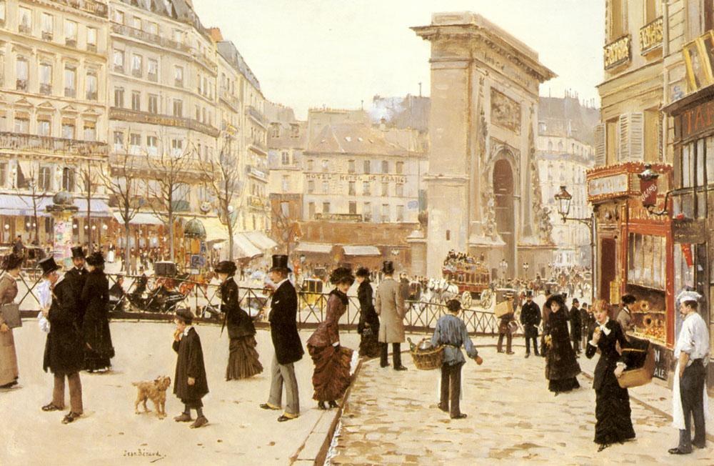 Jean Beraud Le Boulevard St. Denis Paris